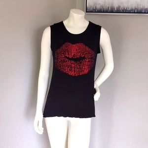 Vanilla Sugar Bling Lips Tank Top
